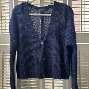 Navy speckled cardigan